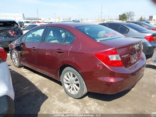 12596198 :رقم المزاد ، 2HGFB2F56CH012450 vin ، 2012 Honda Civic Ex مزاد بيع