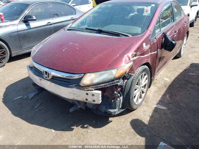 12596198 :رقم المزاد ، 2HGFB2F56CH012450 vin ، 2012 Honda Civic Ex مزاد بيع