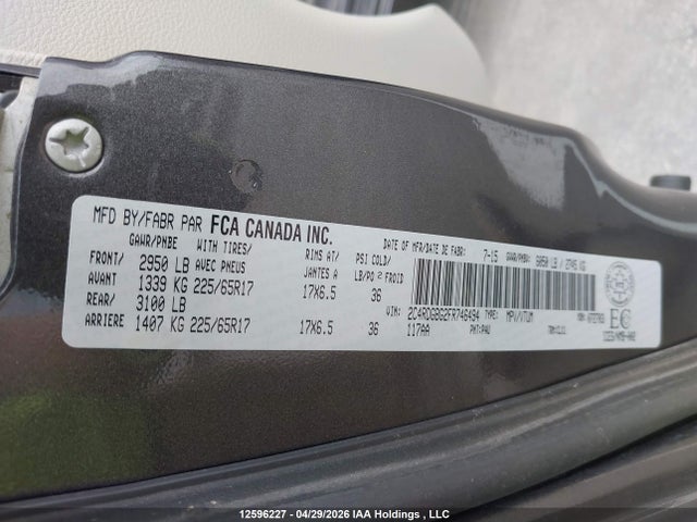 Продаж на аукціоні авто 2015 Dodge Grand Caravan Se, vin: 2C4RDGBG2FR746494, номер лоту: 12596227