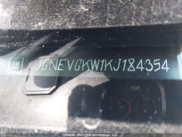 1GNEVGKW1KJ184354 Chevrolet Traverse Lt