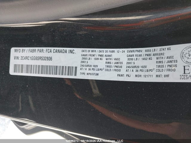 Chrysler Pacifica Limited 2025 2C4RC1GG6SR532806 Image 19