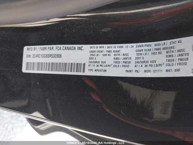 Chrysler Pacifica Limited 2025 2C4RC1GG6SR532806 Image 9