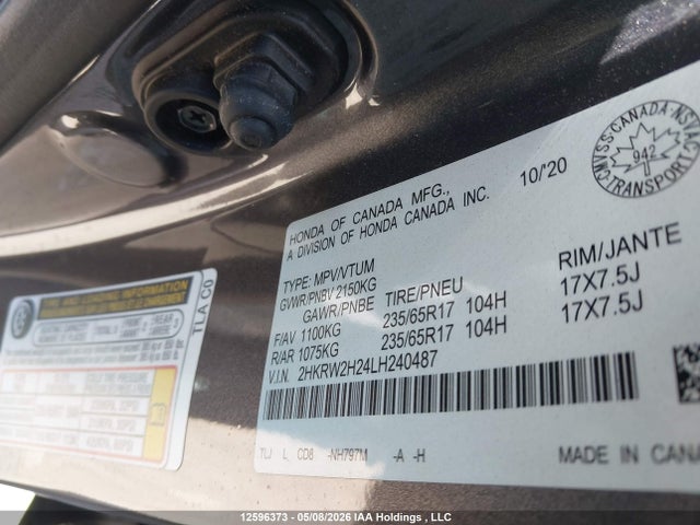 2HKRW2H24LH240487 Honda CR-V