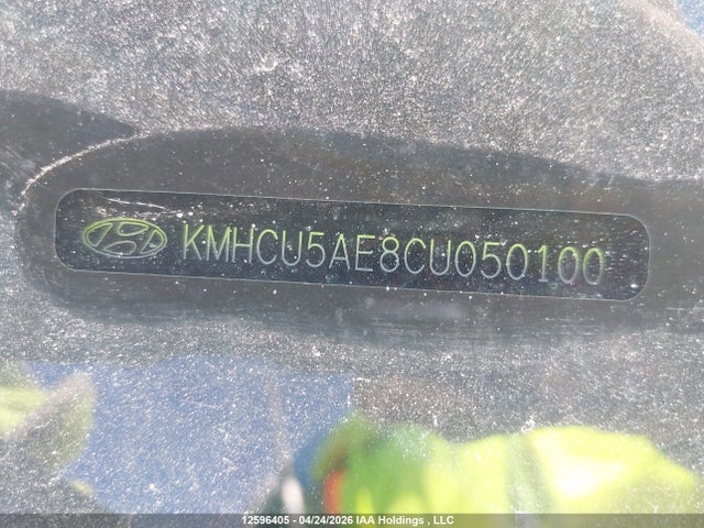 2012 Hyundai Accent მანქანა იყიდება აუქციონზე, vin: KMHCU5AE8CU050100, აუქციონის ნომერი: 12596405