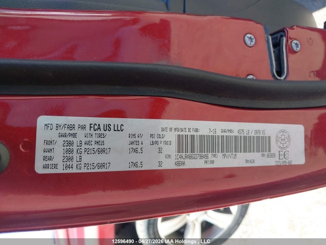 12596490 :رقم المزاد ، 1C4NJRAB6GD798496 vin ، 2016 Jeep Patriot مزاد بيع