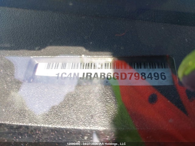 12596490 :رقم المزاد ، 1C4NJRAB6GD798496 vin ، 2016 Jeep Patriot مزاد بيع