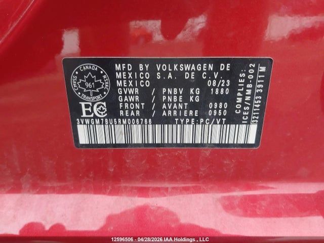 3VWGM7BU5RM006766 Volkswagen Jetta Highline
