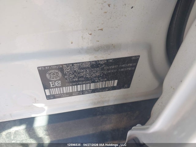 12596535 :رقم المزاد ، 2T3R1RFV1RC462282 vin ، 2024 Toyota Rav4 Xle مزاد بيع