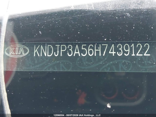 12596554 :رقم المزاد ، KNDJP3A56H7439122 vin ، 2017 Kia Soul + مزاد بيع