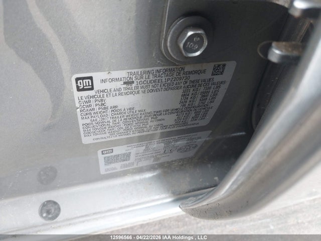 2023 Chevrolet Silverado K1500 Rst მანქანა იყიდება აუქციონზე, vin: 1GCUDEEL1PZ209730, აუქციონის ნომერი: 12596566
