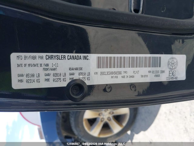 Aukcja sprzedaży 2011 Dodge Charger, vin: 2B3CL3CGXBH502366, numer aukcji: 12596567