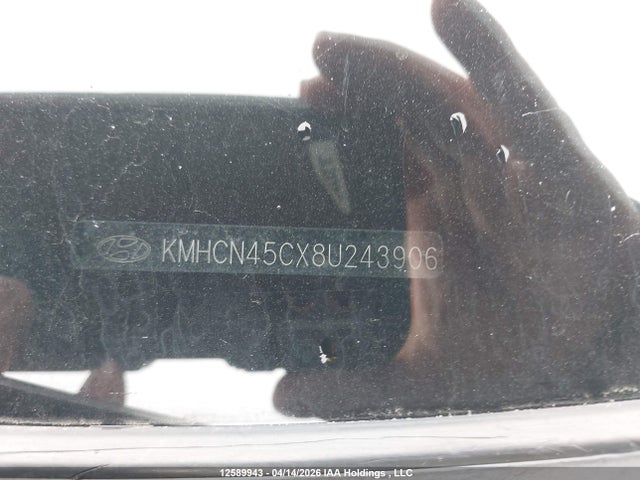 Aukcja sprzedaży 2008 Hyundai Accent Gl/gls/l, vin: KMHCN45CX8U243906, numer aukcji: 12589943