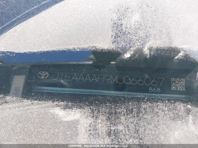 12596599 :رقم المزاد ، JTEAAAAH9MJ066067 vin ، 2021 Toyota Venza Le/xle/limited مزاد بيع