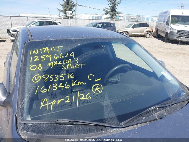 2008 Mazda Mazda3 Sport მანქანა იყიდება აუქციონზე, vin: JM1BK343681853579, აუქციონის ნომერი: 12596624