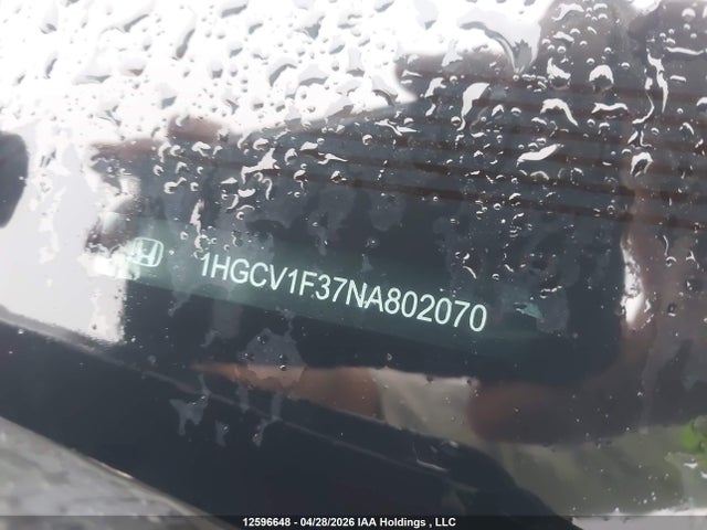 Продажа на аукционе авто 2022 Honda Accord Sport 1.5t, vin: 1HGCV1F37NA802070, номер лота: 12596648
