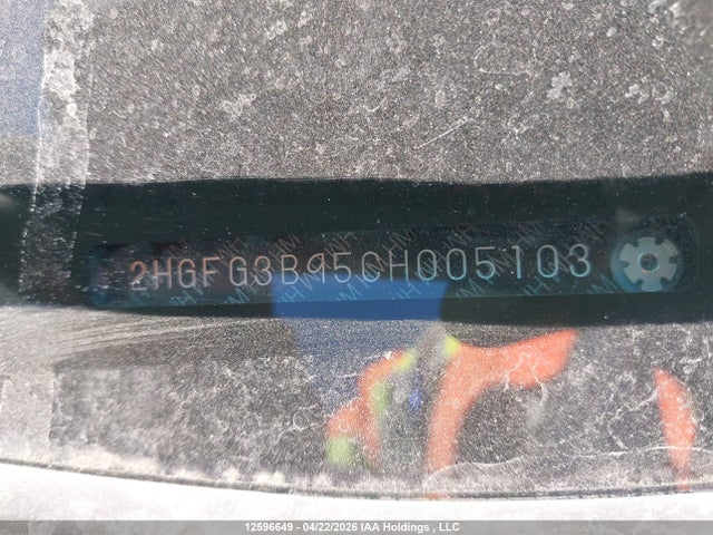 Aukcja sprzedaży 2012 Honda Civic Ex-l, vin: 2HGFG3B95CH005103, numer aukcji: 12596649