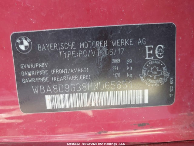 WBA8D9G38HNU65651 BMW 330i Xdrive