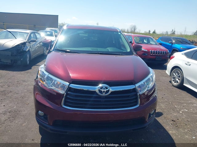 2015 Toyota Highlander Limited/ltd Platinum მანქანა იყიდება აუქციონზე, vin: 5TDDKRFH0FS173679, აუქციონის ნომერი: 12596680