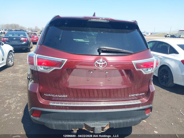 2015 Toyota Highlander Limited/ltd Platinum მანქანა იყიდება აუქციონზე, vin: 5TDDKRFH0FS173679, აუქციონის ნომერი: 12596680