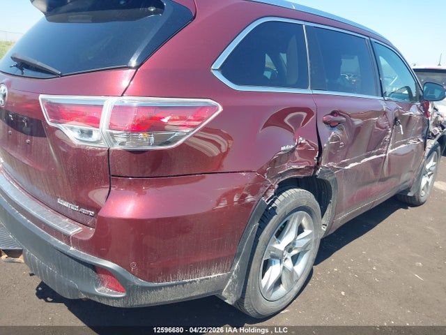 2015 Toyota Highlander Limited/ltd Platinum მანქანა იყიდება აუქციონზე, vin: 5TDDKRFH0FS173679, აუქციონის ნომერი: 12596680