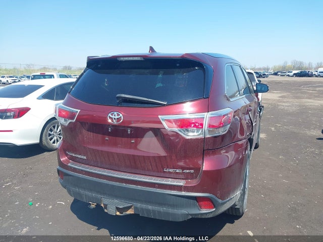 2015 Toyota Highlander Limited/ltd Platinum მანქანა იყიდება აუქციონზე, vin: 5TDDKRFH0FS173679, აუქციონის ნომერი: 12596680