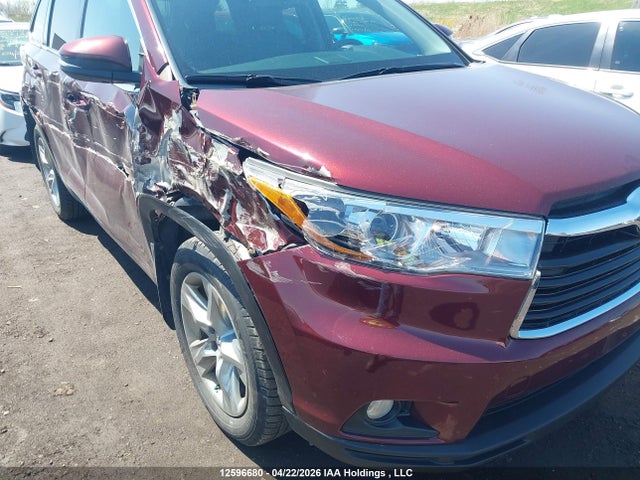 2015 Toyota Highlander Limited/ltd Platinum მანქანა იყიდება აუქციონზე, vin: 5TDDKRFH0FS173679, აუქციონის ნომერი: 12596680