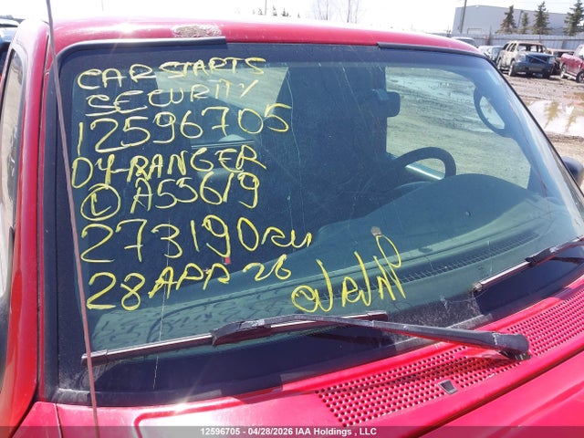 12596705 :رقم المزاد ، 1FTYR10U14PA55619 vin ، 2004 Ford Ranger Edge/xl/xlt مزاد بيع