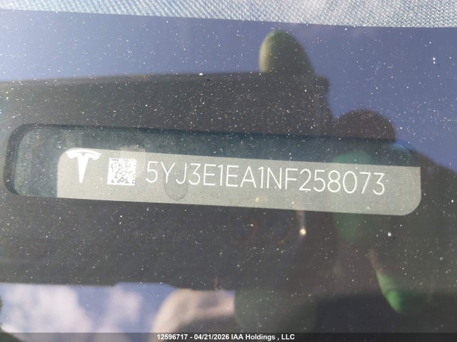Tesla MODEL 3 2022 5YJ3E1EA1NF258073 Image 14