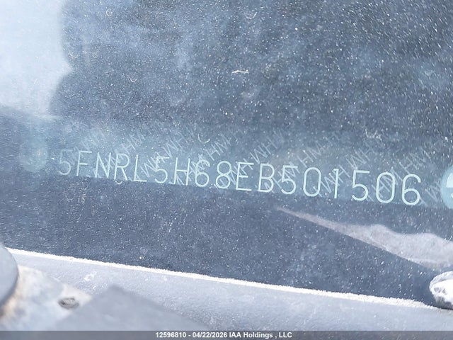 Aukcja sprzedaży 2014 Honda Odyssey Exl, vin: 5FNRL5H68EB501506, numer aukcji: 12596810
