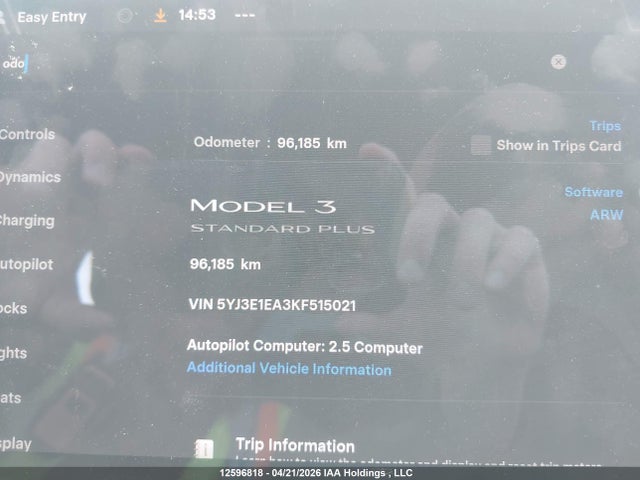 Auction sale of the 2019 Tesla Model 3 Long Range/mid Range/standard Range/standard Range Plus, vin: 5YJ3E1EA3KF515021, lot number: 12596818