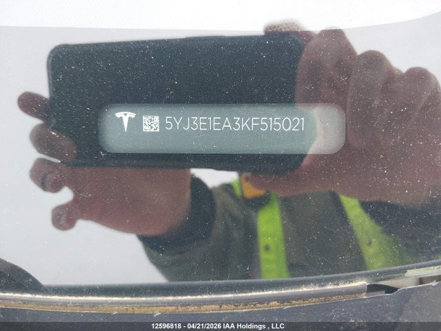 Auction sale of the 2019 Tesla Model 3 Long Range/mid Range/standard Range/standard Range Plus, vin: 5YJ3E1EA3KF515021, lot number: 12596818