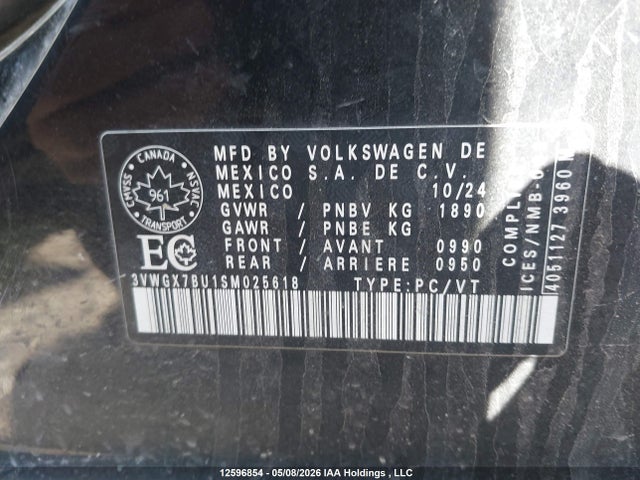 3VWGX7BU1SM025618 Volkswagen Jetta Highline