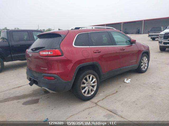 12596889 :رقم المزاد ، 1C4PJMDS0GW161454 vin ، 2016 Jeep Cherokee Limited مزاد بيع