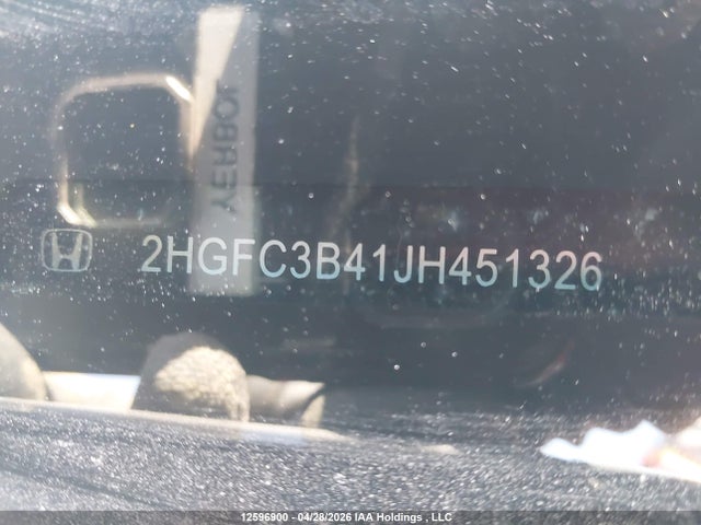 Aukcja sprzedaży 2018 Honda Civic, vin: 2HGFC3B41JH451326, numer aukcji: 12596900