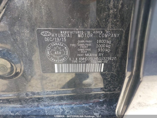 KMHD35LH5GU329427 Hyundai Elantra Gt Limited
