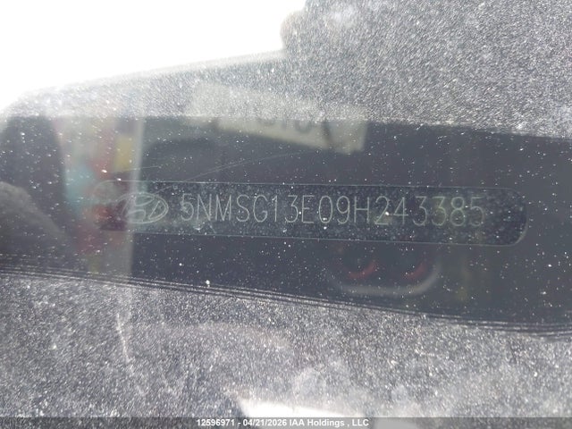 12596971 :رقم المزاد ، 5NMSG13E09H243385 vin ، 2009 Hyundai Santa Fe Gl مزاد بيع