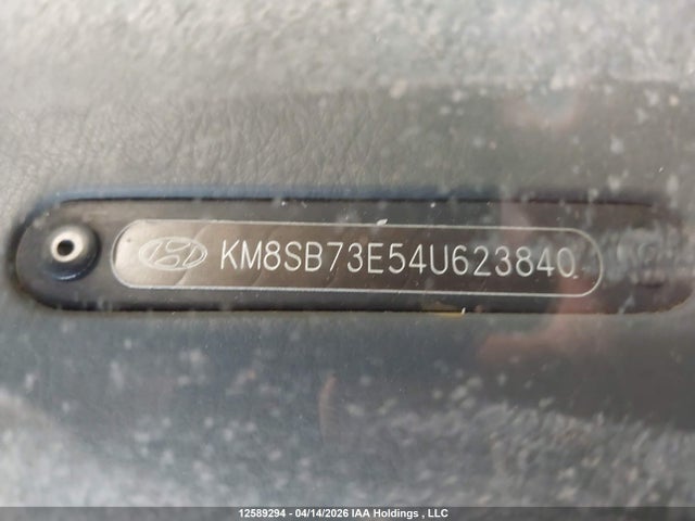 Продажа на аукционе авто 2004 Hyundai Santa Fe Gls 3.5l, vin: KM8SB73E54U623840, номер лота: 12589294