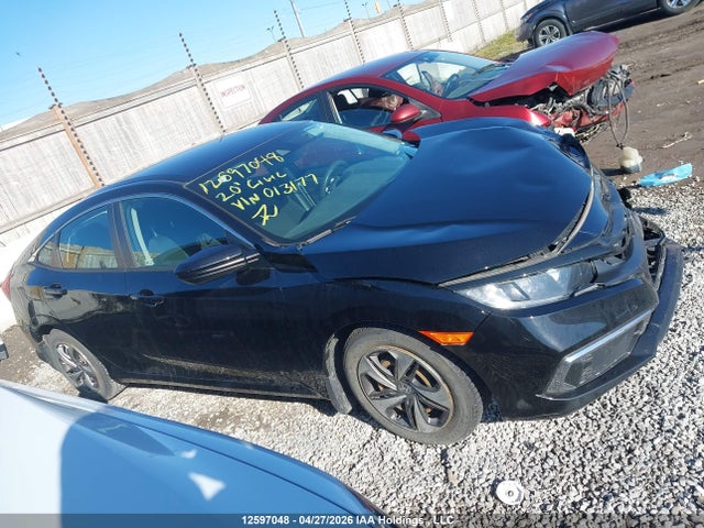 Aukcja sprzedaży 2020 Honda Civic Lx, vin: 2HGFC2E5XLH013177, numer aukcji: 12597048