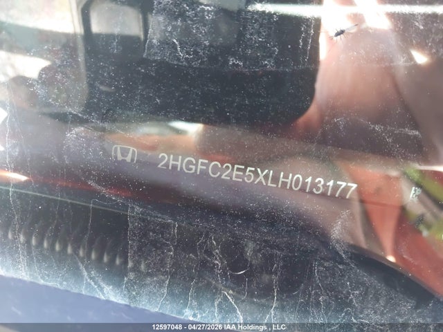 Aukcja sprzedaży 2020 Honda Civic Lx, vin: 2HGFC2E5XLH013177, numer aukcji: 12597048