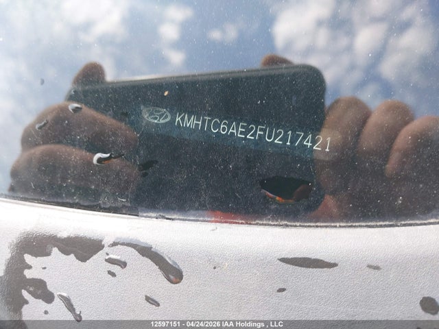 12597151 :رقم المزاد ، KMHTC6AE2FU217421 vin ، 2015 Hyundai Veloster Turbo مزاد بيع