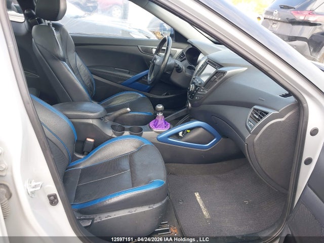 12597151 :رقم المزاد ، KMHTC6AE2FU217421 vin ، 2015 Hyundai Veloster Turbo مزاد بيع