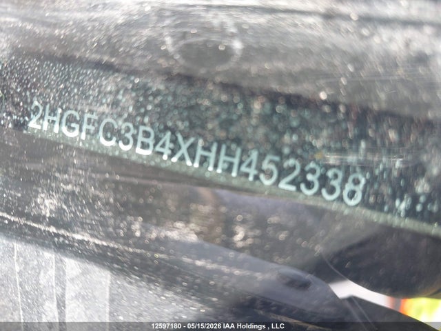 2HGFC3B4XHH452338 Honda Civic Ex-t