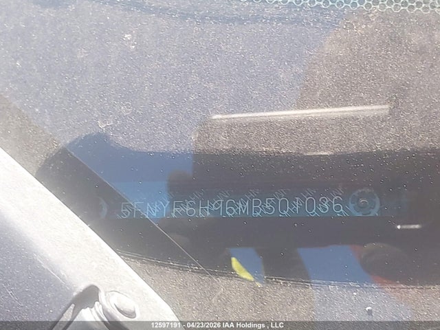 Aukcja sprzedaży 2021 Honda Pilot Touring 8p, vin: 5FNYF6H96MB501036, numer aukcji: 12597191