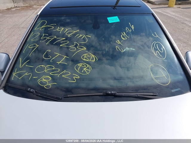 12597259 :رقم المزاد ، 3VW5T7AU8KM022123 vin ، 2019 Volkswagen Gti S/se/autobahn/rabbit Edition مزاد بيع