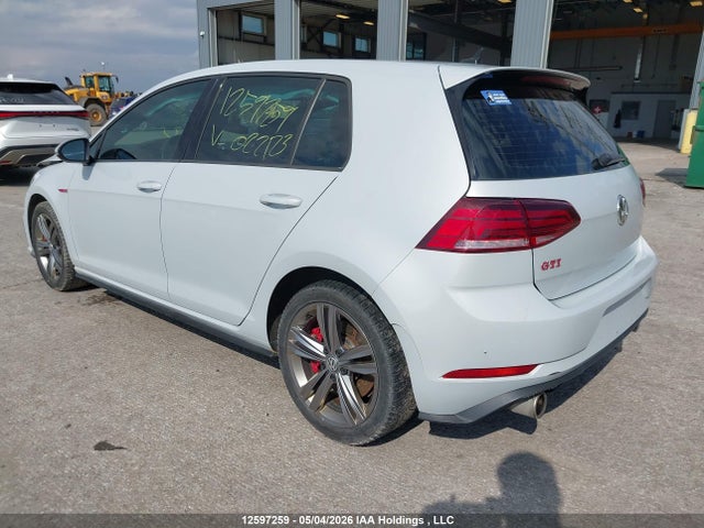 12597259 :رقم المزاد ، 3VW5T7AU8KM022123 vin ، 2019 Volkswagen Gti S/se/autobahn/rabbit Edition مزاد بيع