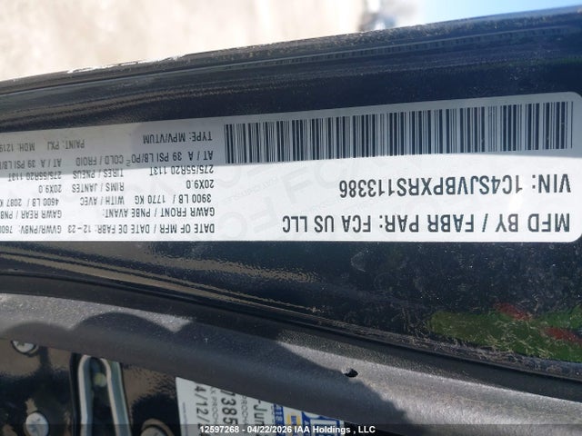 Aukcja sprzedaży 2024 Jeep Wagoneer Series Ii, vin: 1C4SJVBPXRS113386, numer aukcji: 12597268
