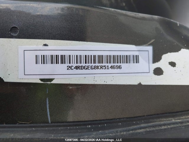 2C4RDGEG8KR514696 Dodge Grand Caravan Gt