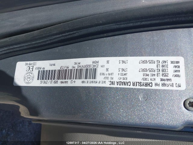 Aukcja sprzedaży 2013 Chrysler Town & Country, vin: 2C4RC1BG9DR747445, numer aukcji: 12597317