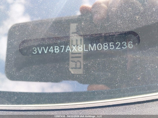 12597418 :رقم المزاد ، 3VV4B7AX8LM085236 vin ، 2020 Volkswagen Tiguan Sel Premium R-line مزاد بيع