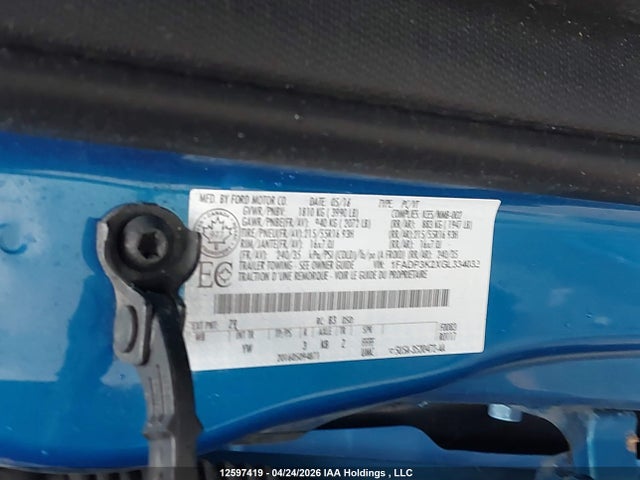 12597419 :رقم المزاد ، 1FADP3K2XGL334032 vin ، 2016 Ford Focus Se مزاد بيع